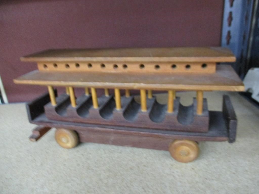 Vintage Wooden Trolley Car replica