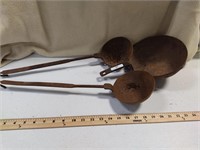 2 Old Ladles and Pot