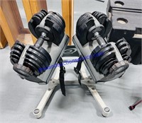 Bowflex Dumbbells w/ Stand (18” 32” 2’)