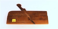 Wood molding plane marked T.J.M Masters,