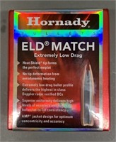 100ct Hornady .30 Cal 155 gr ELD Match Bullets