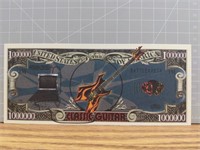 Classic guitar banknote