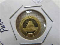 2003 China 1/20 Oz .999 Fine Gold Panda Coin