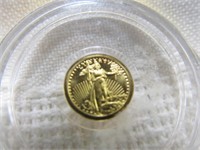 24k (.999) Gold Miniature St. Gaudens Replica Coin