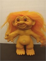 Vintage troll piggy bank doll 7inches tall