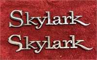 (2) Skylark Car Emblems