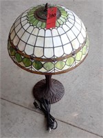 Table Lamp with Stained Glass Shade - 24" Tall