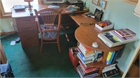 Desk and contents