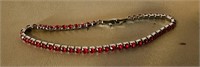 Bracelet with red charms