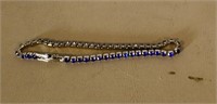 Bracelet with blue charms