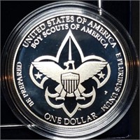 2010 Boy Scouts of America Proof Silver Dollar