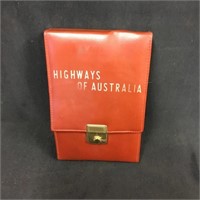 Highways of Australia map holder & 6 maps