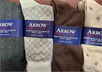 12 PAIRS ARROW DRESS SOCKS-ASSORTED COLORS, 7-12