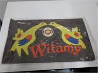 Vinyl Polish "witamy" welcome mat