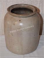 (S2) Salt Glazed Crock Jar - 8" Tall