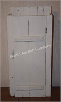 (K) White Painted Wall Cabinet - 14x7.5x29.5"