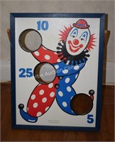 (B1) Vintage Clown Bag Toss Game