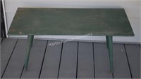 (O) Green Painted Coffee Table - 36x18x15"