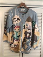 VINTAGE TOGETHER CATS ARE COOL/ DOGS CARDIGAN