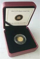 2012 1/25 Ounce Gold Coin - NO TAX COIN