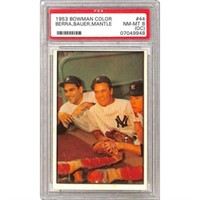 1953 Bowman Color Mantle/berra/bauer Psa 8 Oc