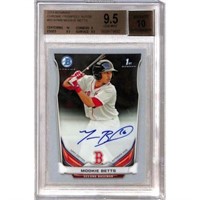 2014 Bowman Chrome Mookie Bett Rc Auto Bgs 9.5/10