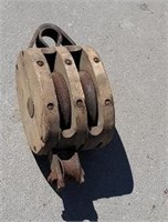 Wood pulley