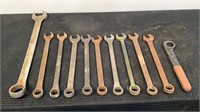 (11) Assorted Combo Wrenches