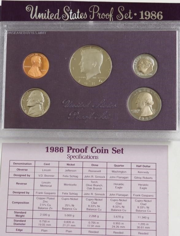 1986 PROOF SET