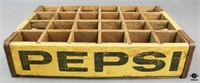 Painted Wood Pepsi Bottle Crate