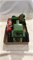 Tractors, toy car