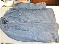 Club Room Lined Denim Button Up Outerwear--Size M