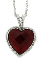 Beautiful 5.50 ct Ruby Heart Pendant