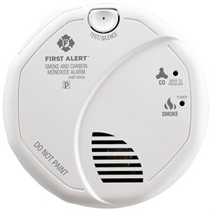 Smoke & CO Photoelectric Alarm Hardwired- Voice