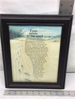D1) FOOT PRINTS IN THE SAND PICTURE, 8 X 11, W
