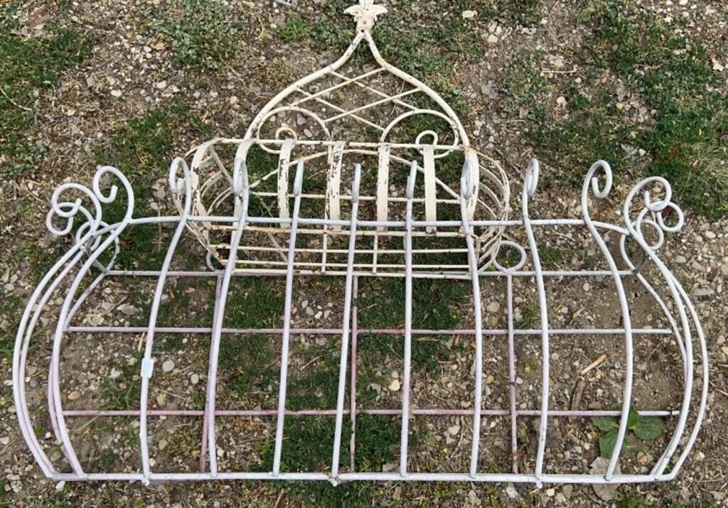 (2) Wrought Iron Flower Planters