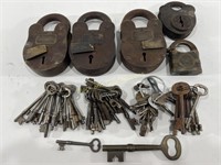 Vintage Ammunition / Firearm Factory Locks & Keys