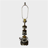3 Tier Wedgwood Black Jasperware Table Lamp