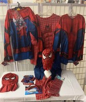 1 Audlt One Peice Spider-Man Costume  & 2 Adult