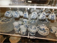 Blue Danube and Flo Blue Dinnerware Large Lot