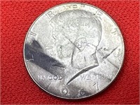 1967 Kennedy 40% Silver Half Dollar