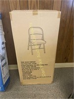 4 - new True Value folding chairs in box