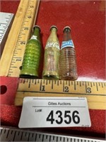 Vintage mini sodas bottles lot