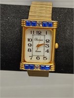 Vintage Parmex quartz watch. Stretch band. Needs
