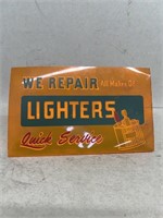 we repair lighters sign plastic
