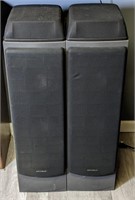 Pair Optimus PRO-LX-10 Speakers. 33-1/2"H x 9"L x