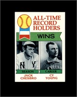 1979 Topps #416 Chesbro/Young EX-MT to NRMT+