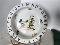 Baby dish, Alphabet, Disney, antique
