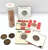 Lincoln Cents & Wheat Pennies- Roll of 1972- P,