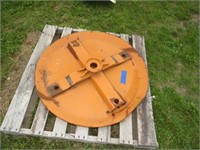 38 inch Metal Plate Unsure of use but orange in